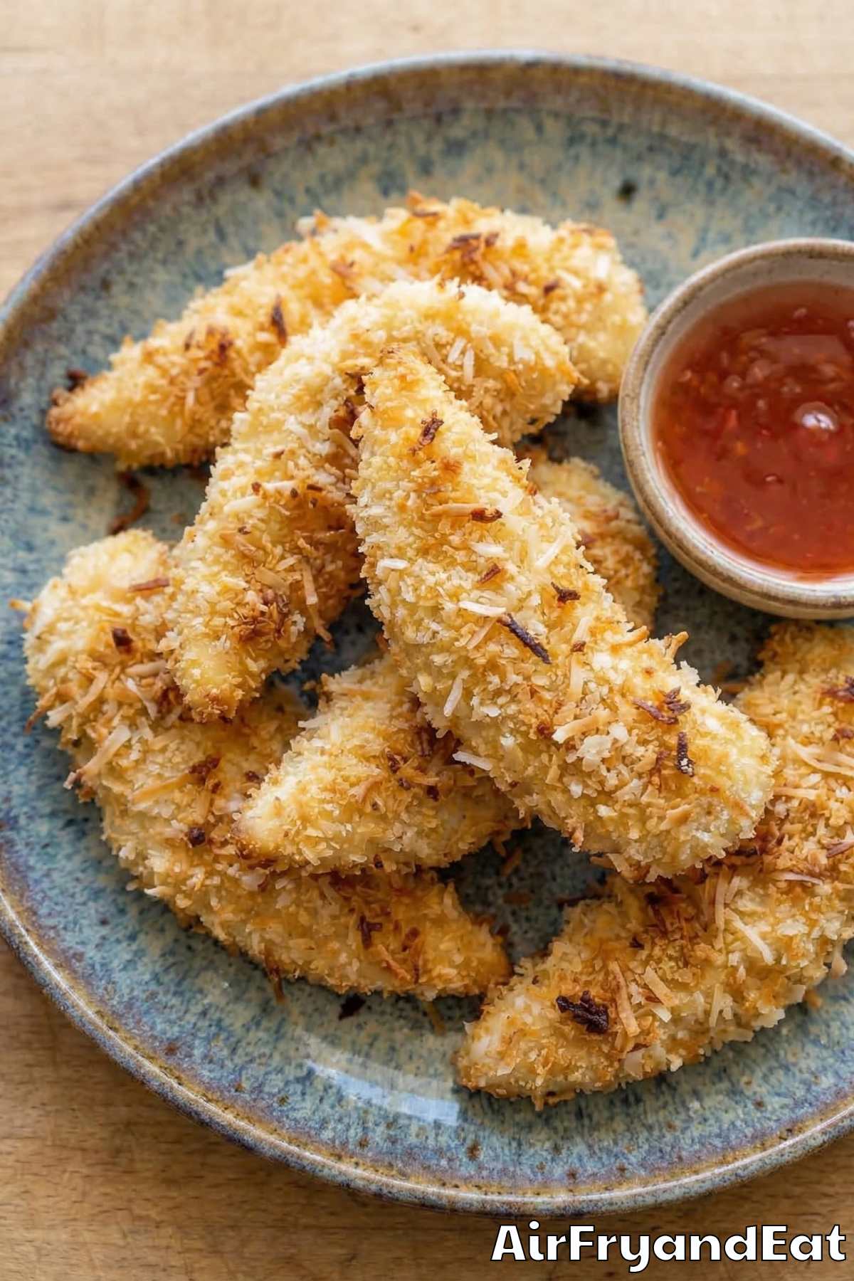 Homemade air fryer coconut chicken tenders