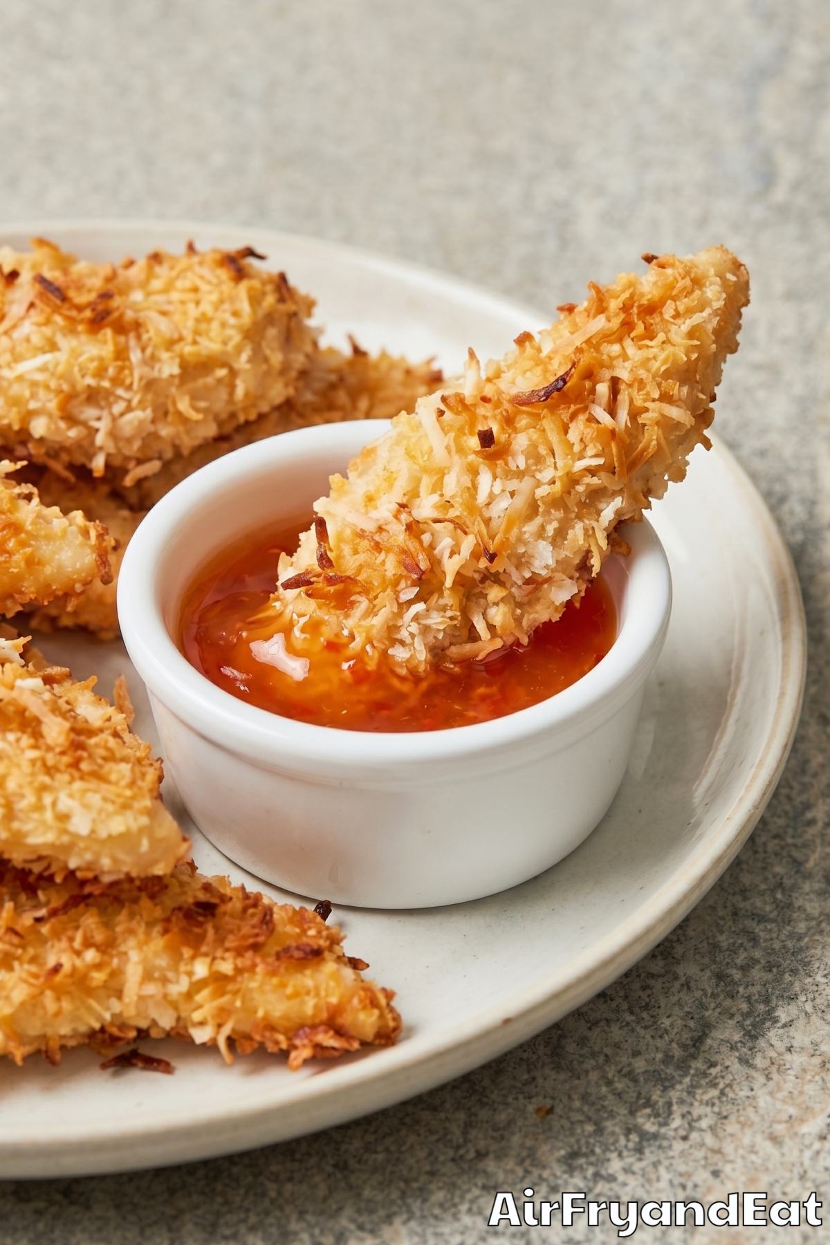 tender air fryer coconut chicken bites