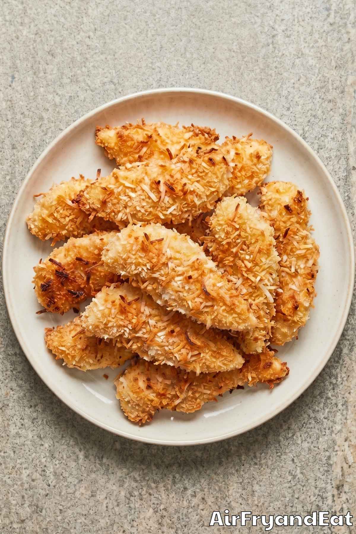 crunchy coconut crusted chicken tenders