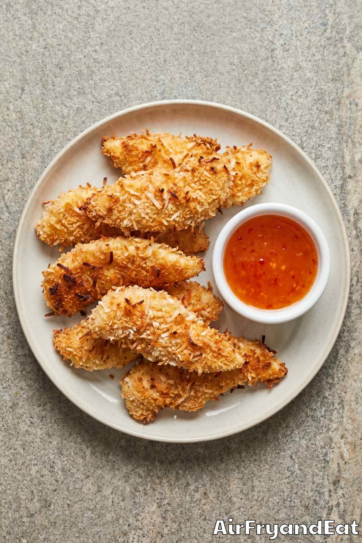 homemade crispy coconut chicken fingers