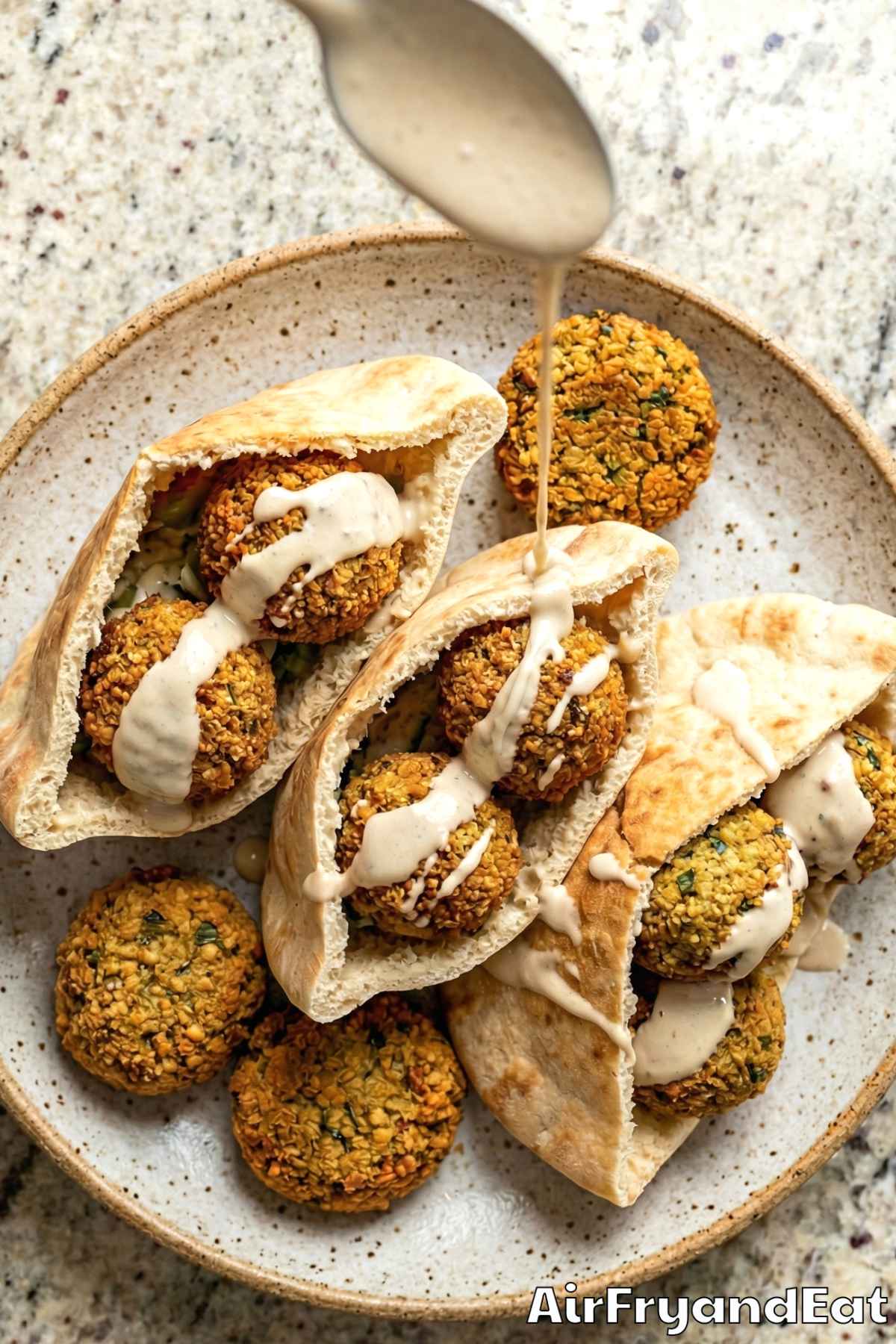 Perfect air fryer crispy falafel bites
