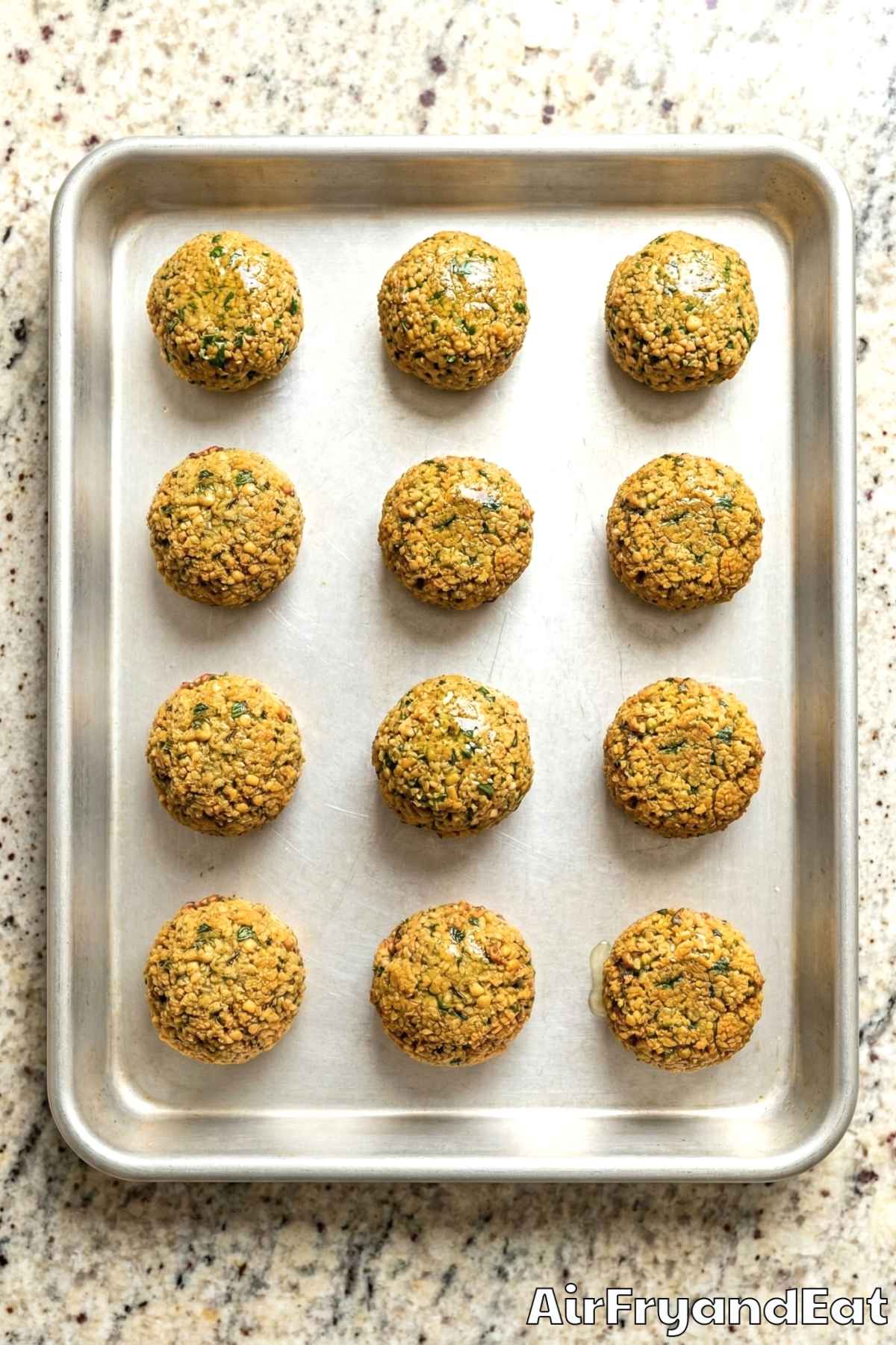 Air Fryer Crispy Falafel Step 3