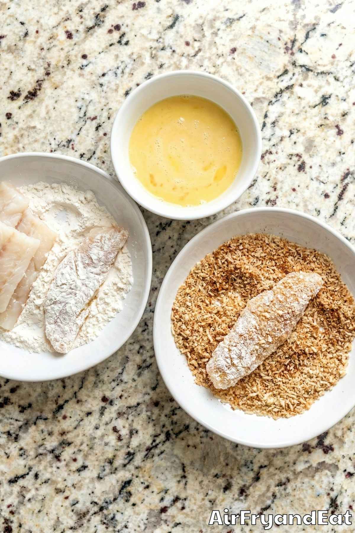 Air Fryer Crispy Fish Tacos Step 2