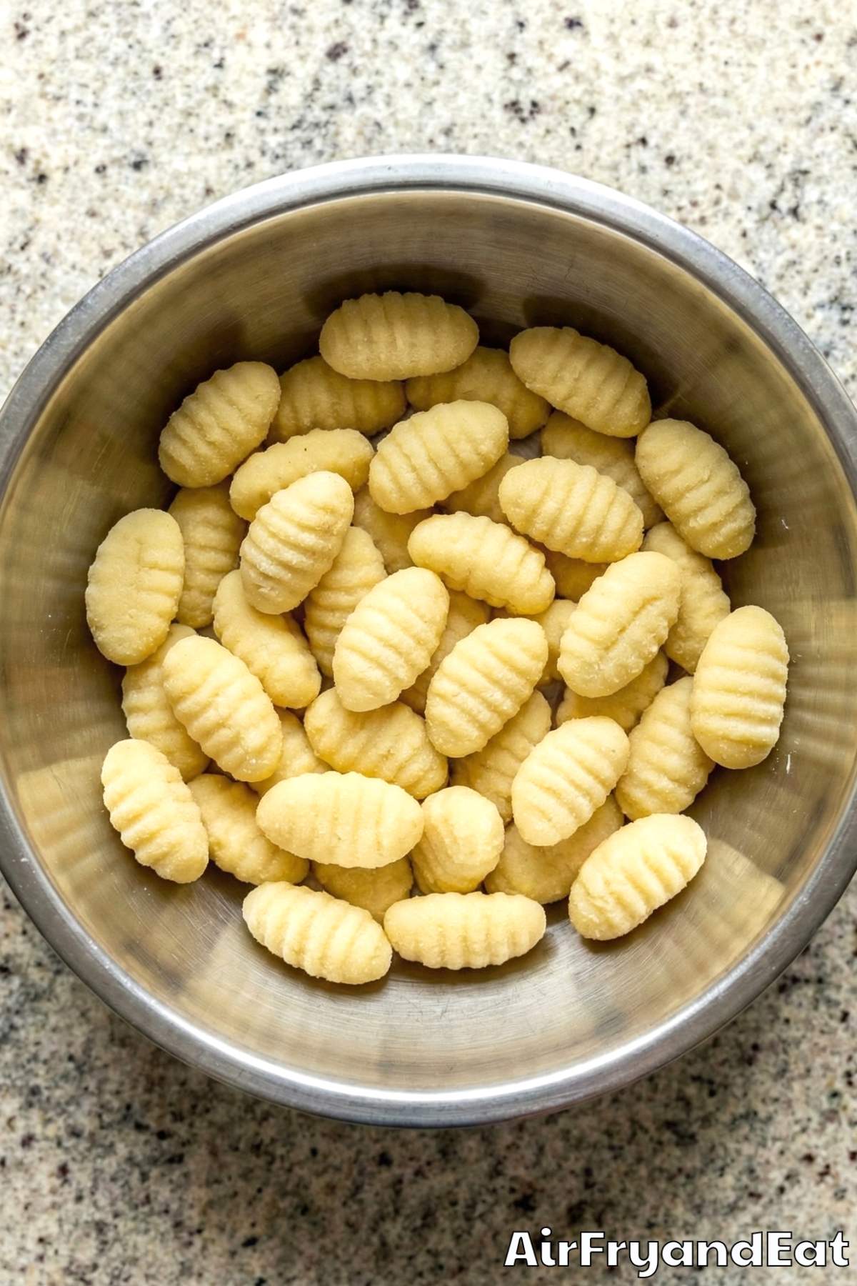 Air Fryer Crispy Garlic Gnocchi Step 1