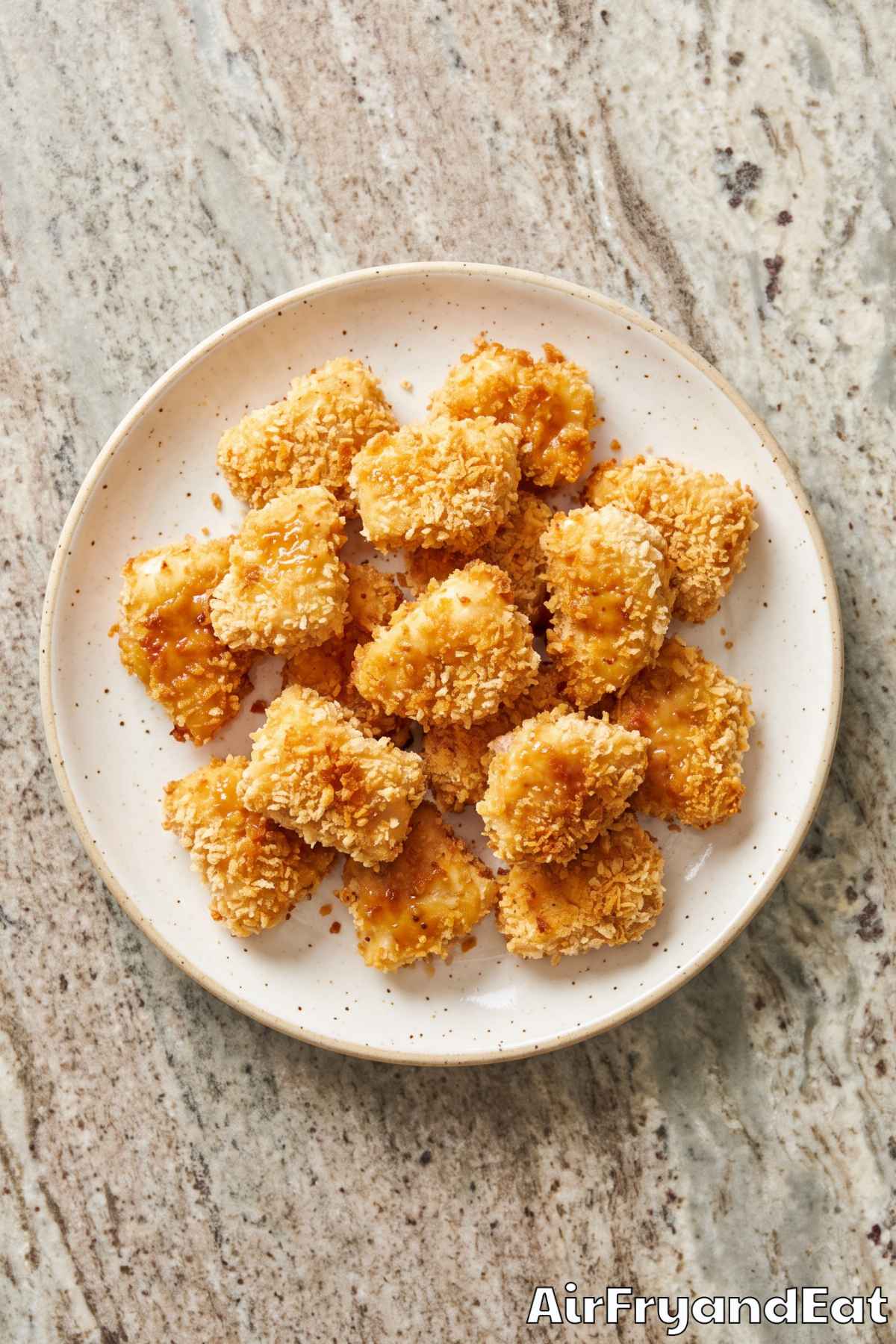 Crispy honey mustard chicken bites