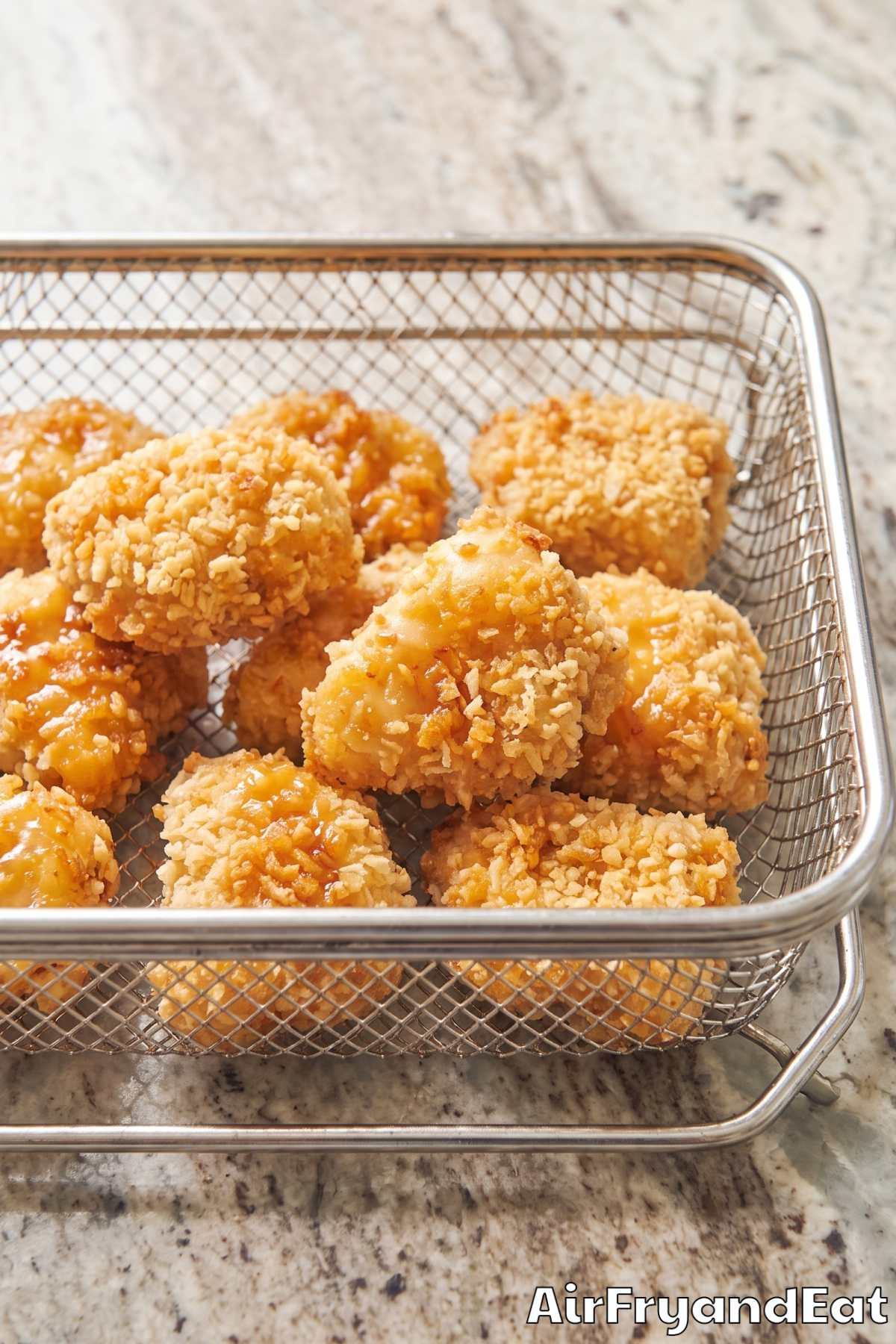 Juicy honey mustard chicken bites