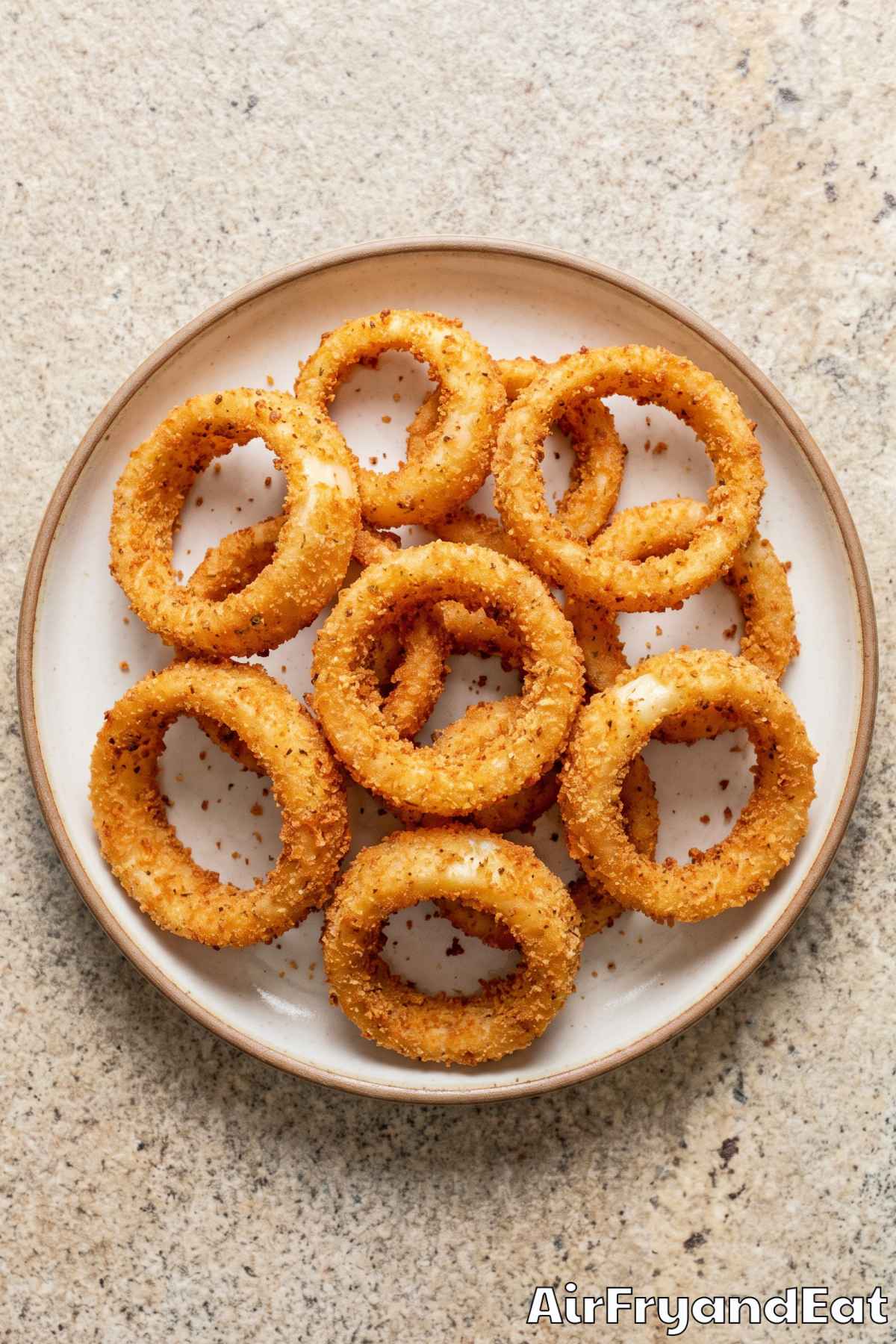 Golden crunchy panko onion rings