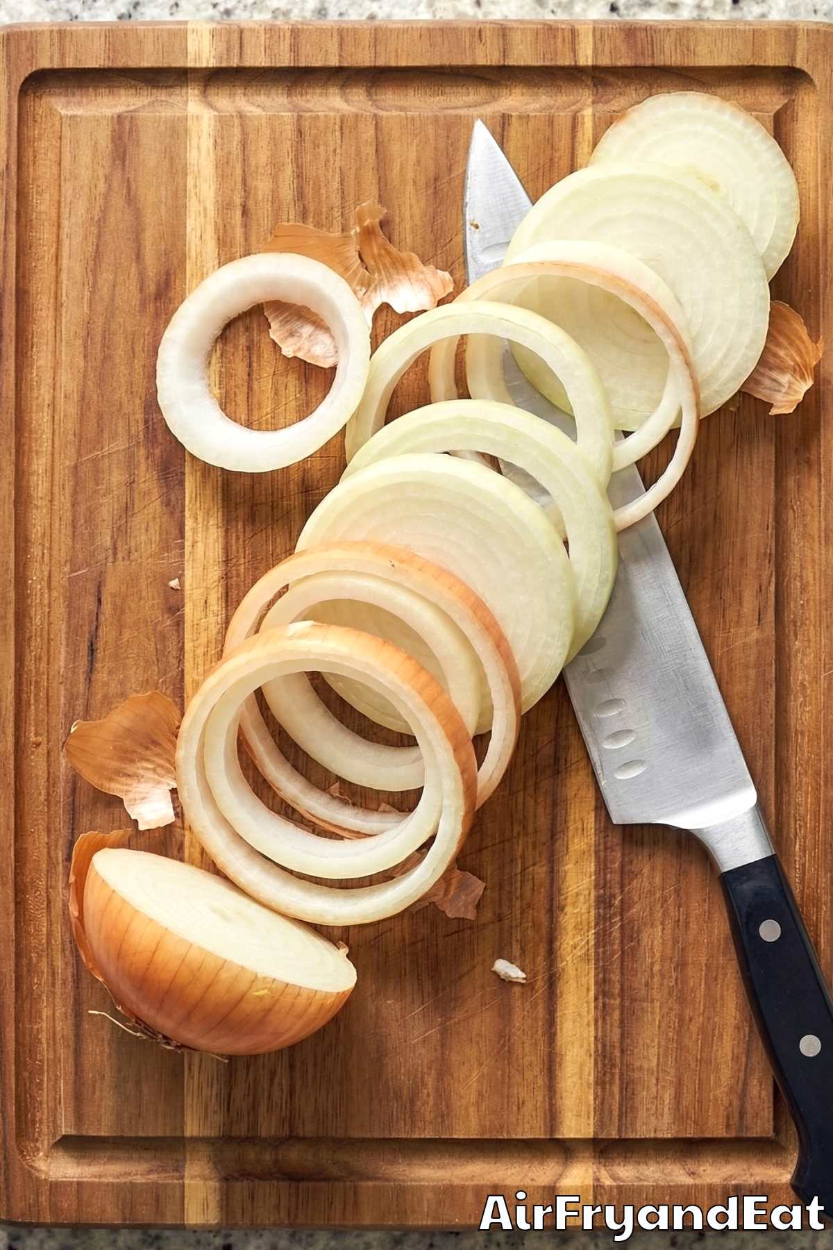 Air Fryer Crispy Panko Onion Rings Step 1