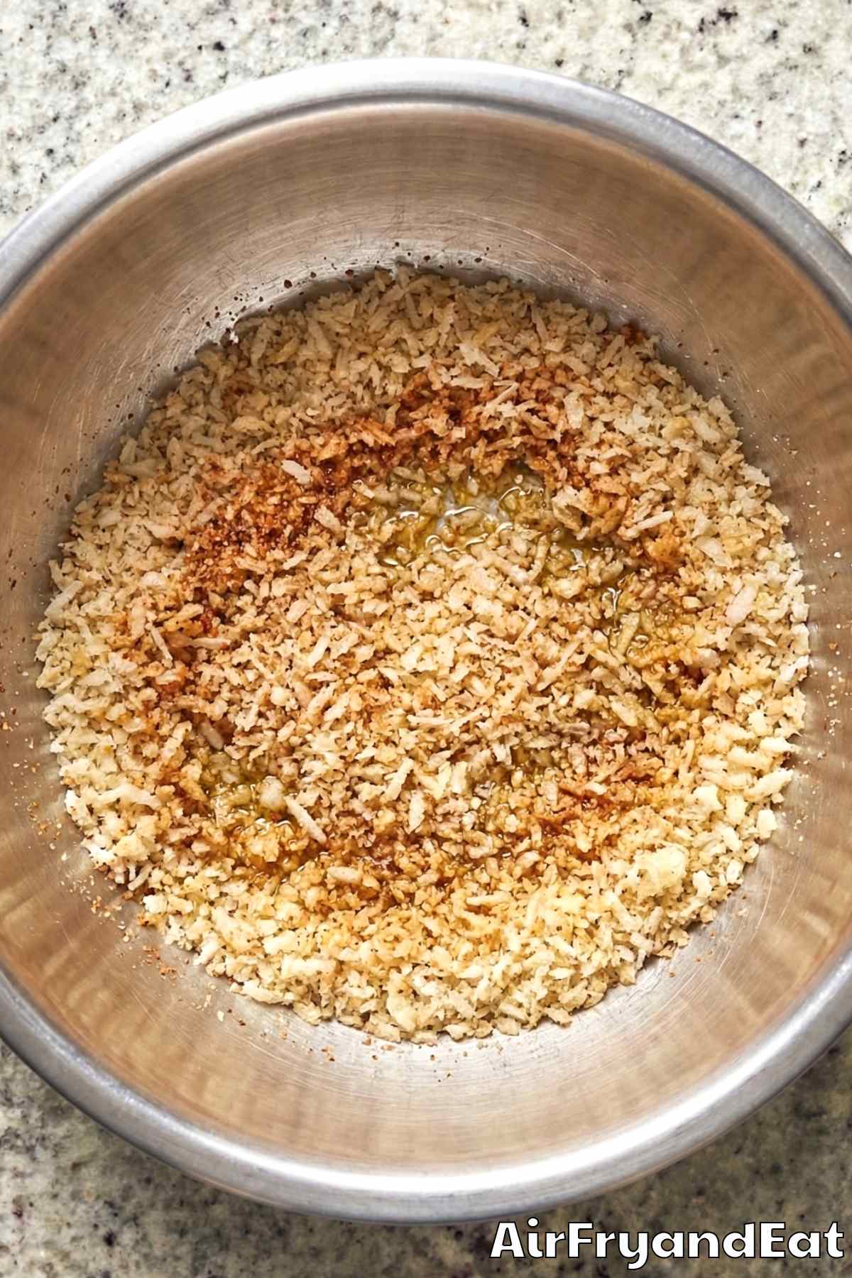 Air Fryer Crispy Panko Onion Rings Step 2