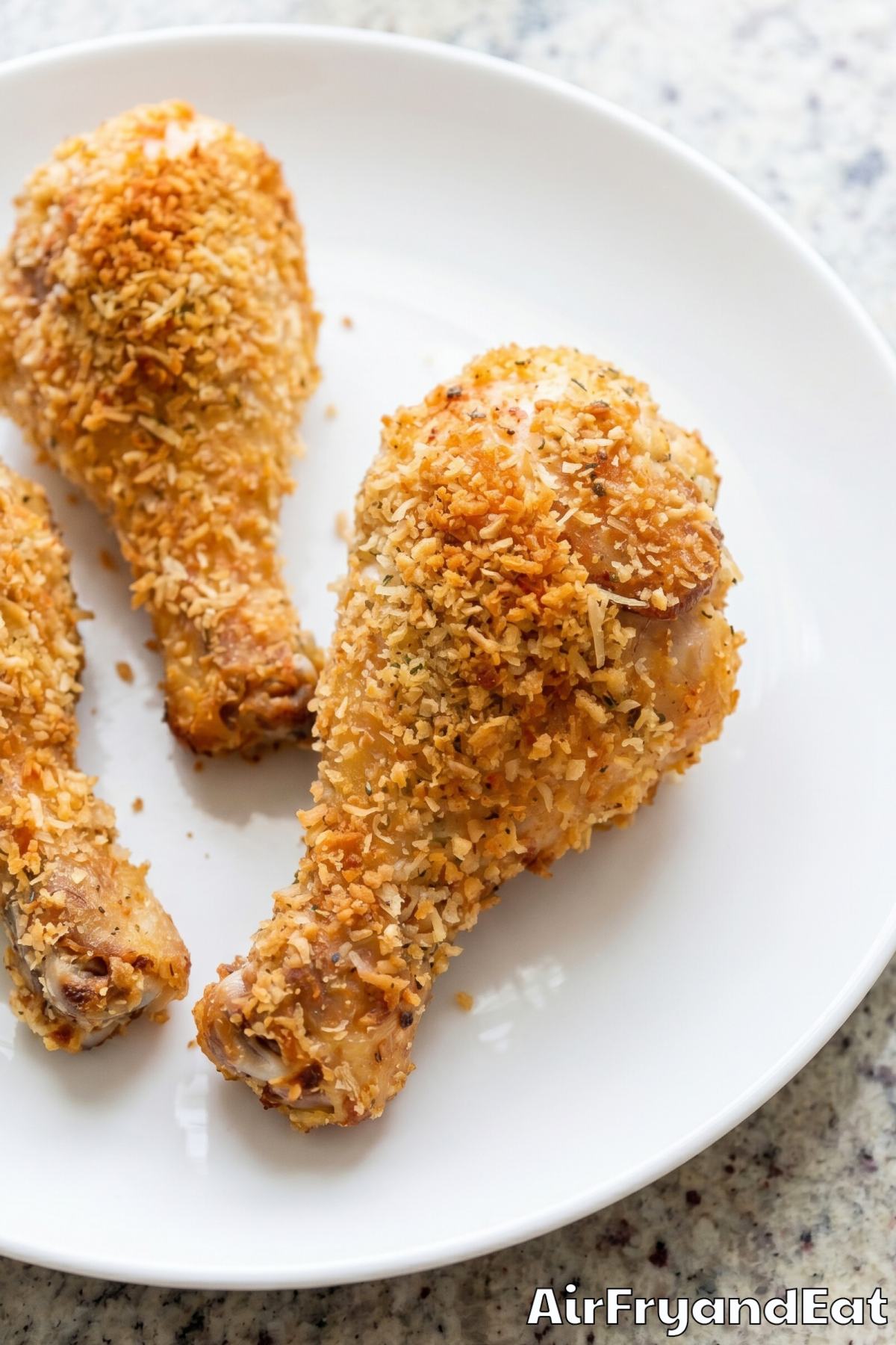 flavorful parmesan coated chicken drumsticks
