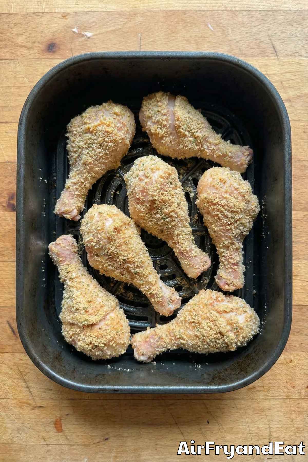 Air Fryer Crispy Parmesan Chicken Drumsticks Step 4