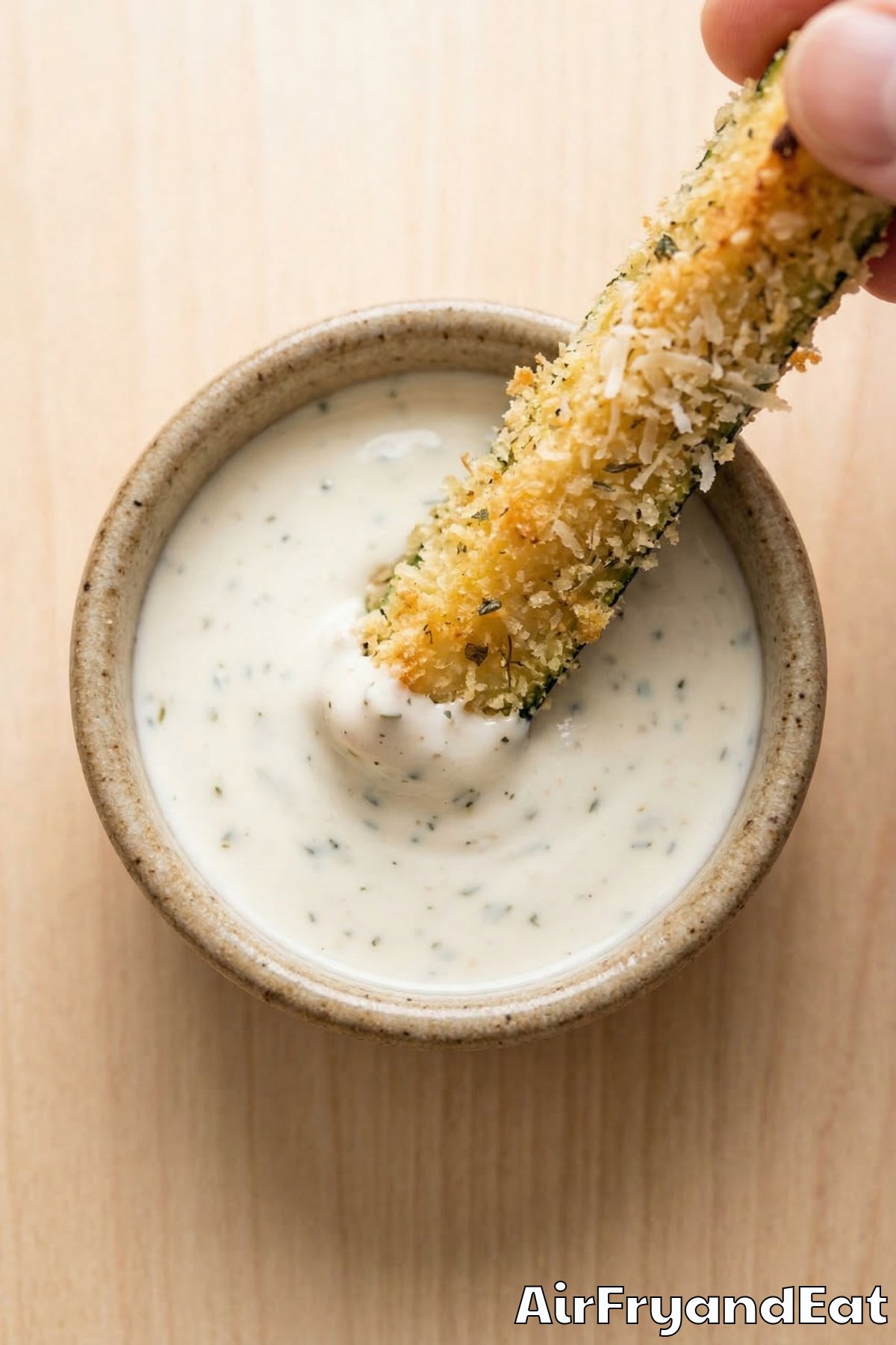 Wholesome crispy parmesan zucchini fries