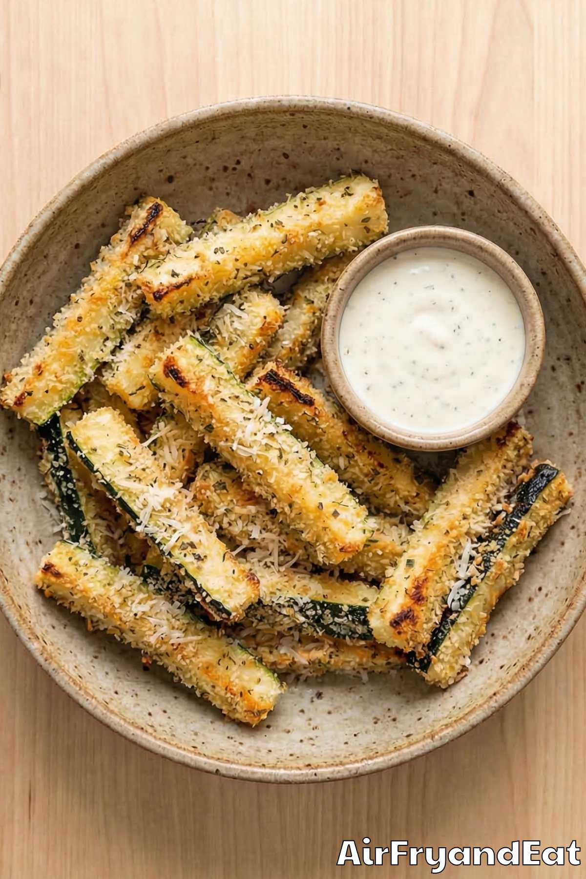 Irresistible parmesan zucchini fries air fryer
