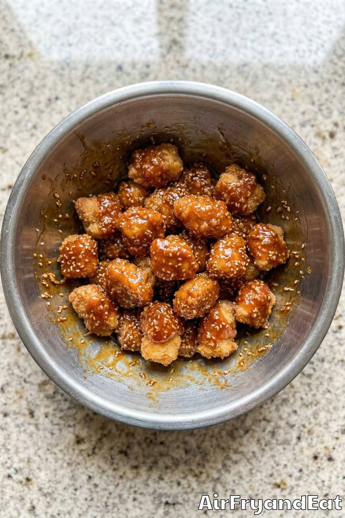 Air Fryer Crispy Sesame Chicken Step 6