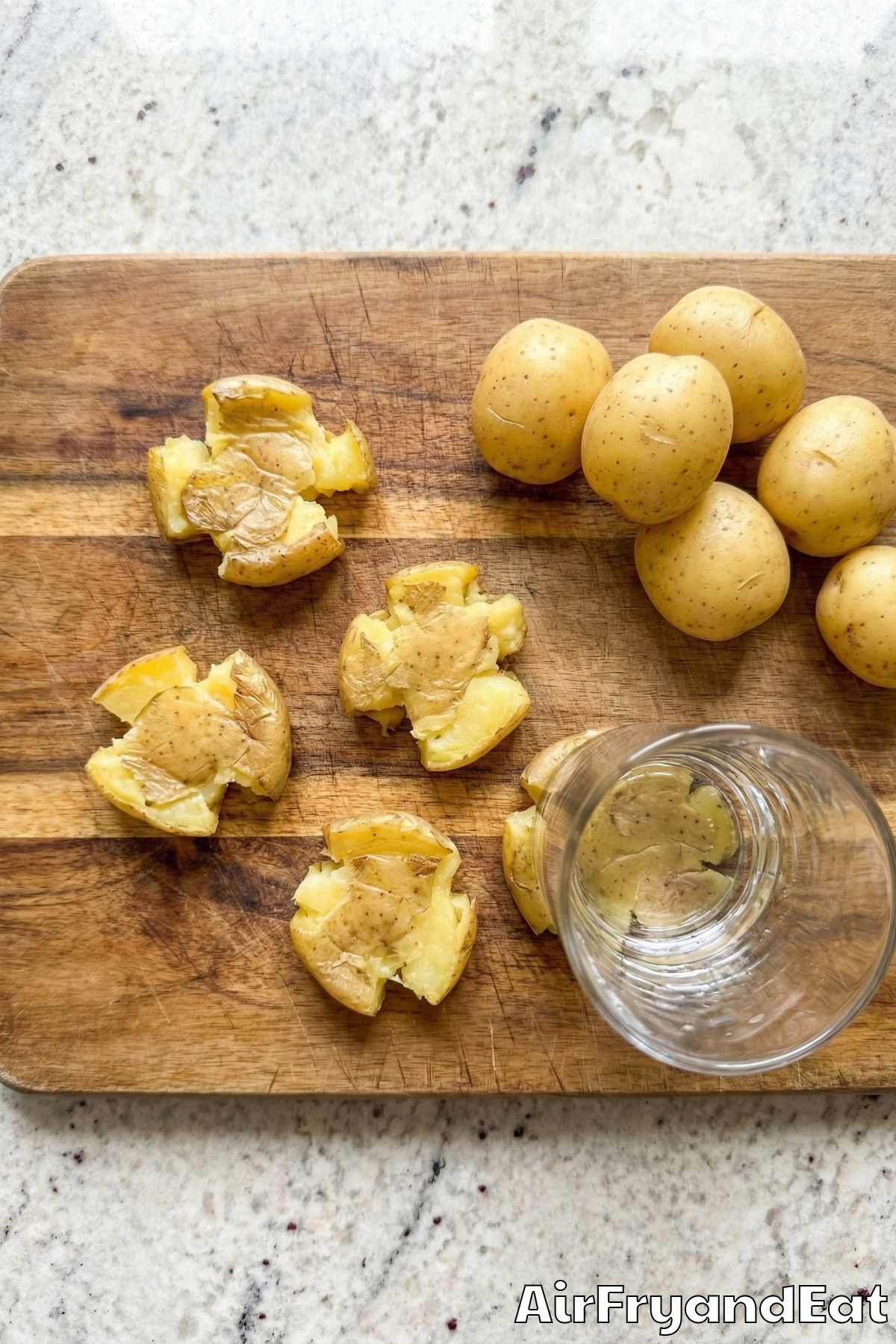 Air Fryer Crispy Smashed Potatoes Step 2