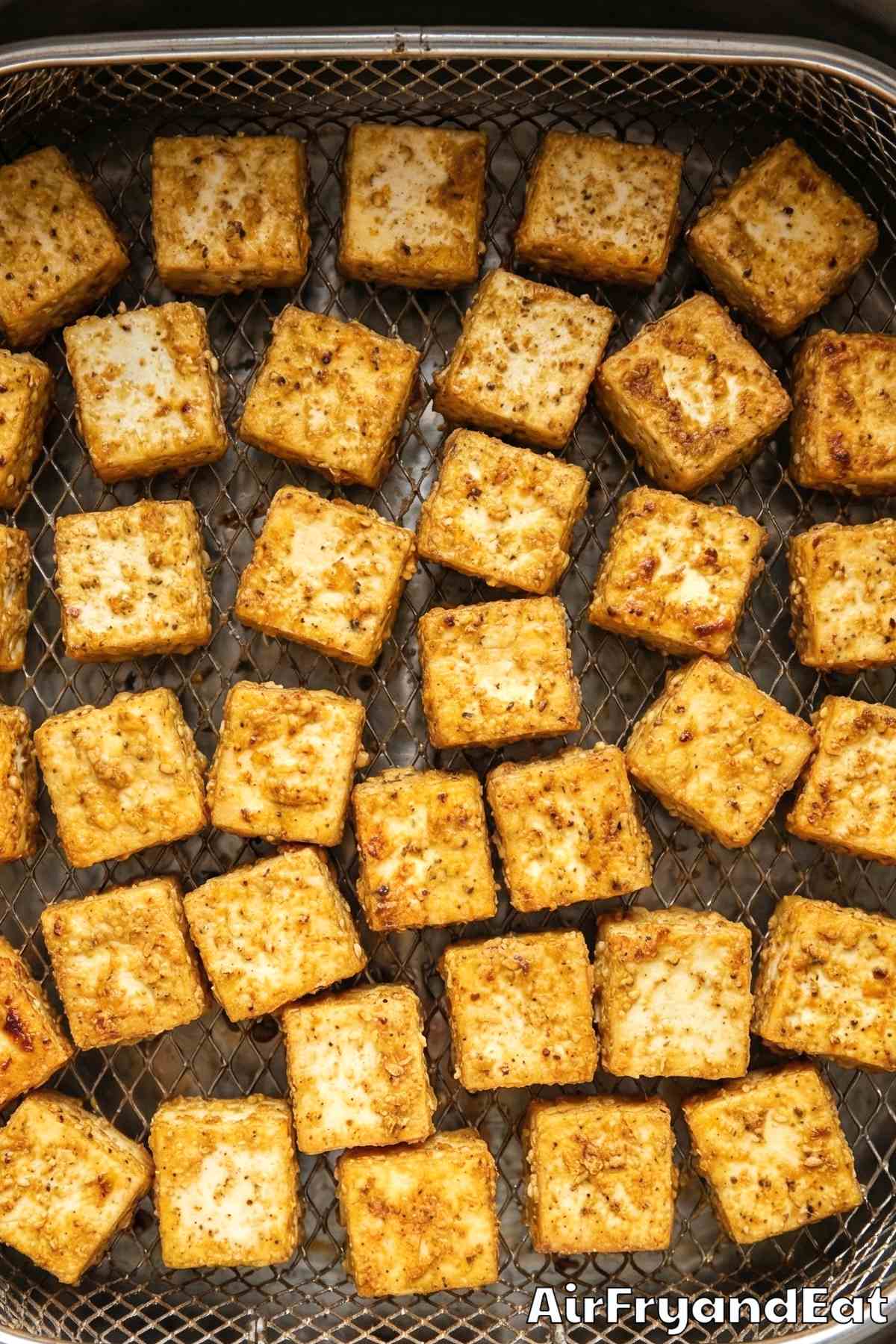 Air Fryer Crispy Tofu Bites Step 5