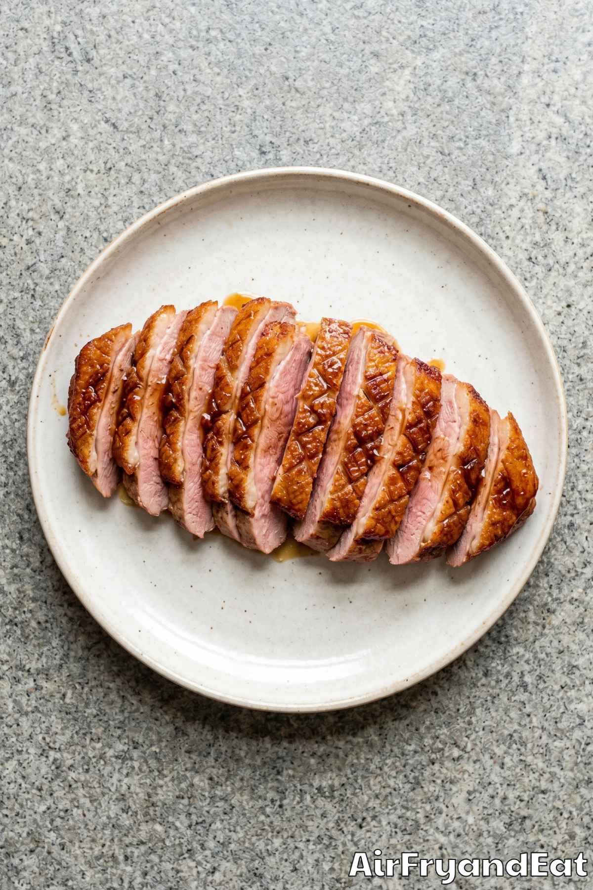Easy air fryer duck breast meal