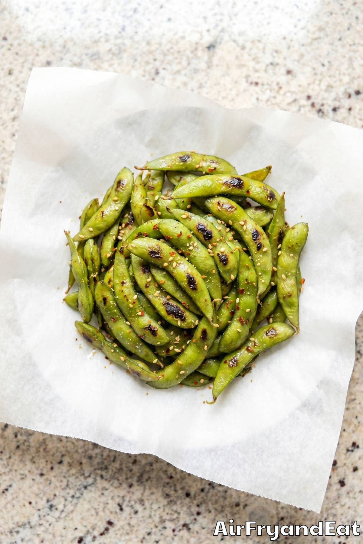 Simple air fryer edamame recipe