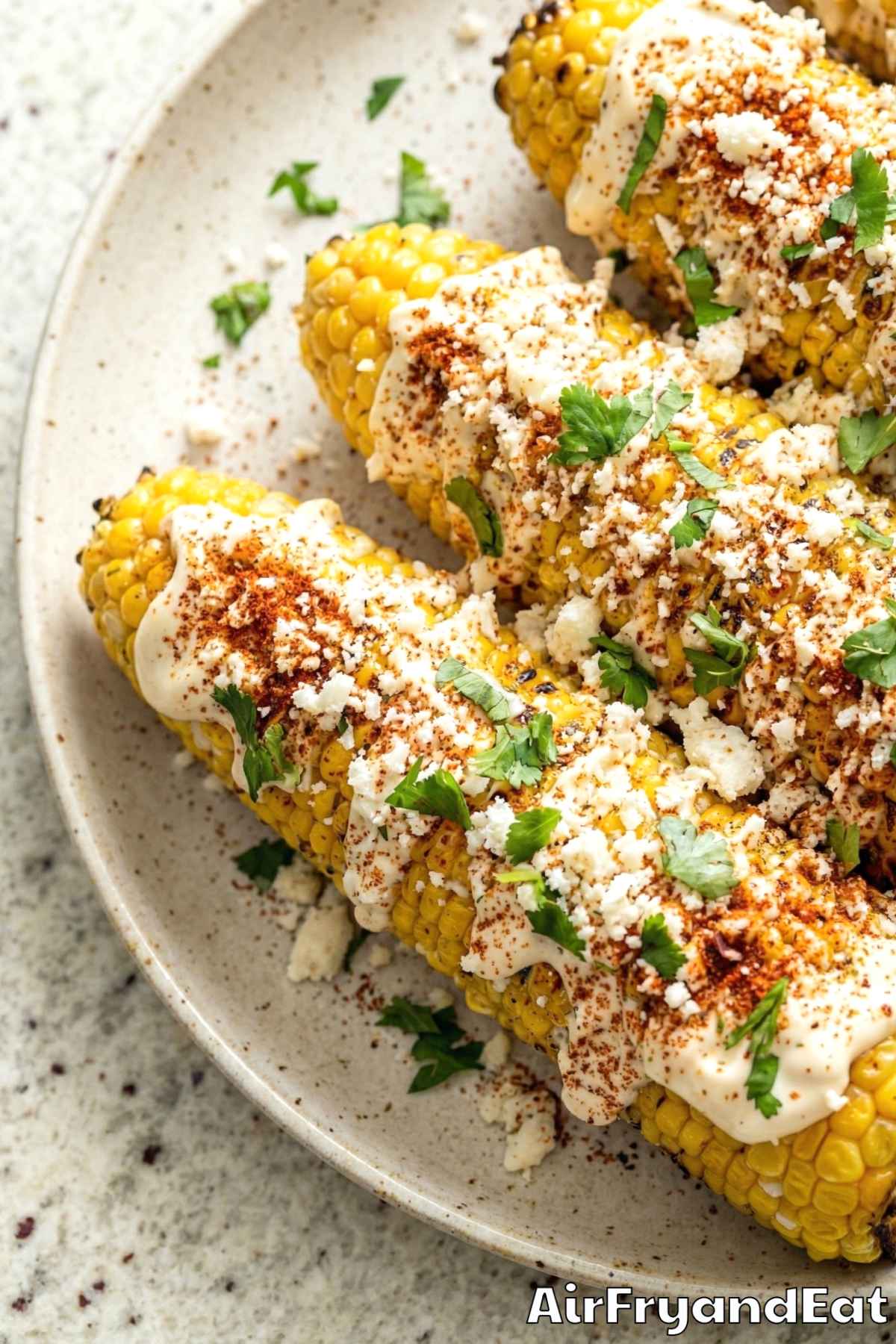 Irresistible air fryer elote street corn