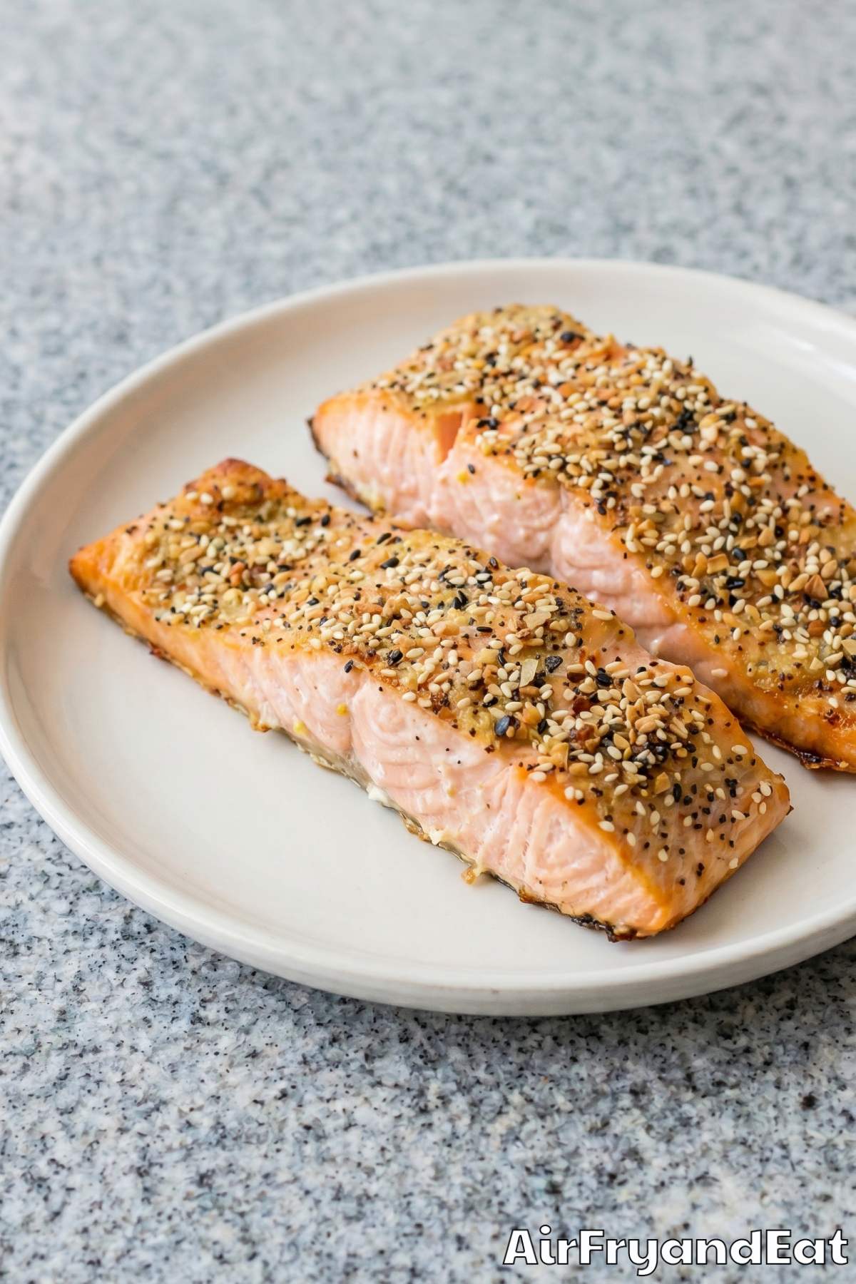 savory air fryer everything salmon
