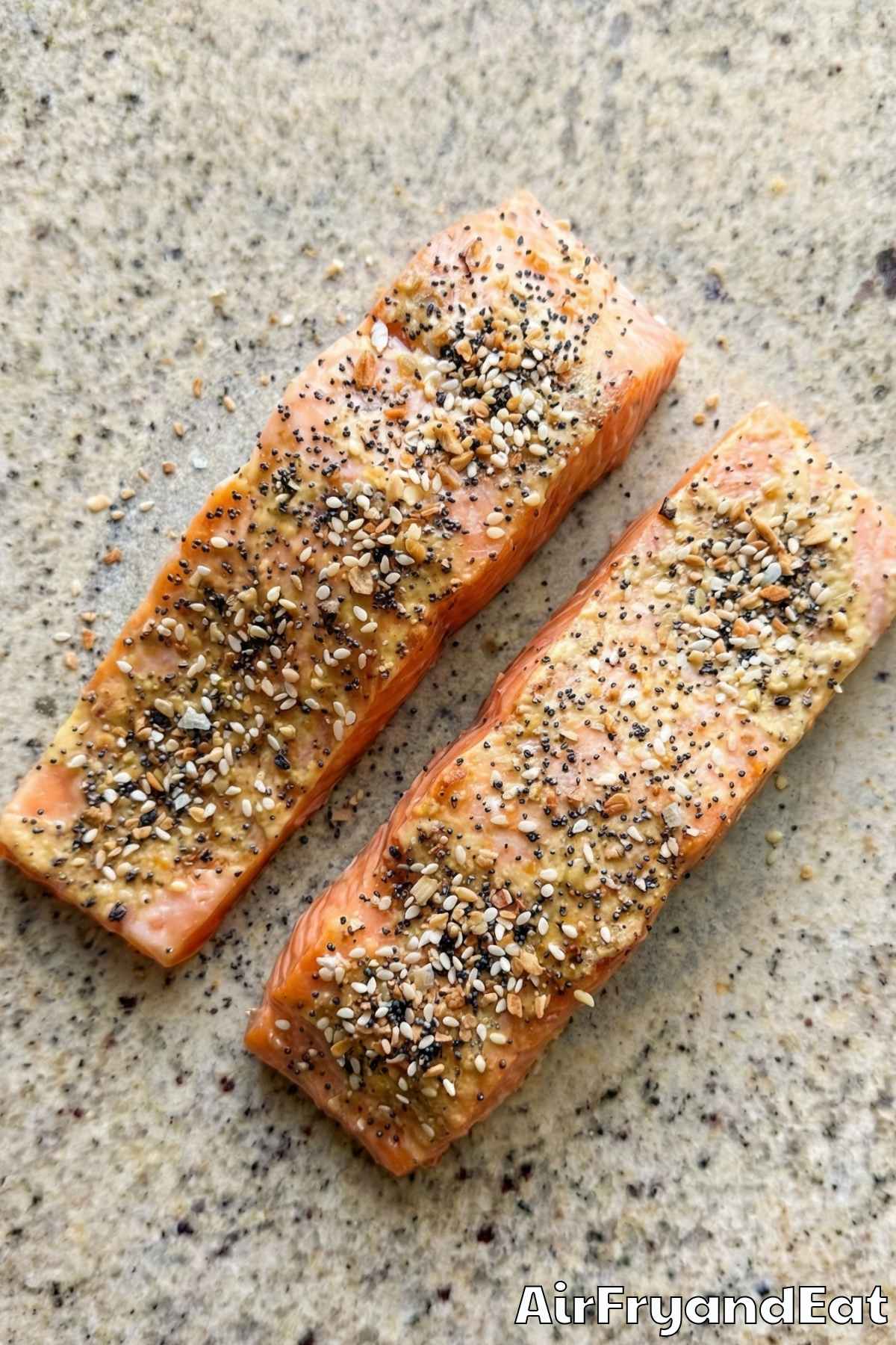 Air Fryer Everything Bagel Salmon Step 3
