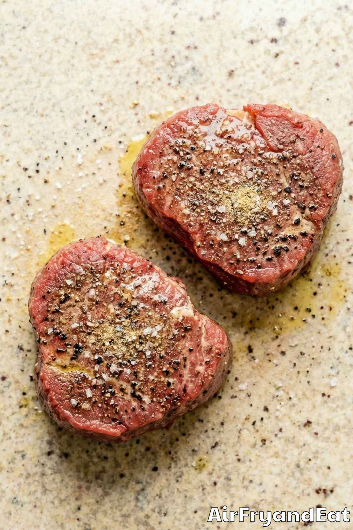 Air Fryer Filet Mignon Step 2