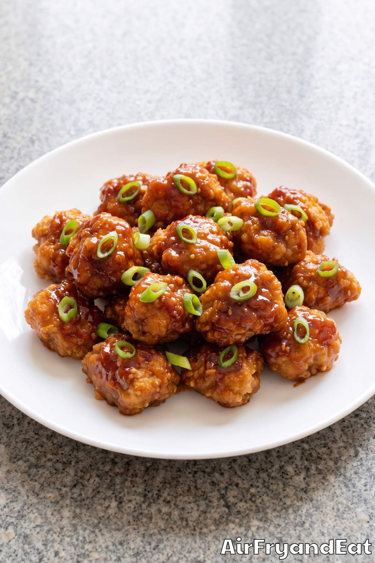 Saucy firecracker chicken bites