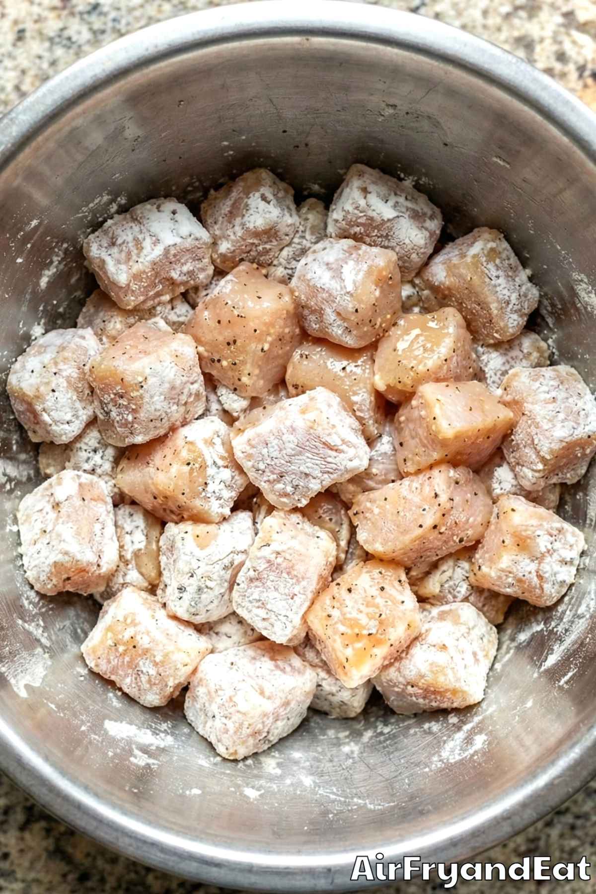 Air Fryer Firecracker Chicken Bites Step 1