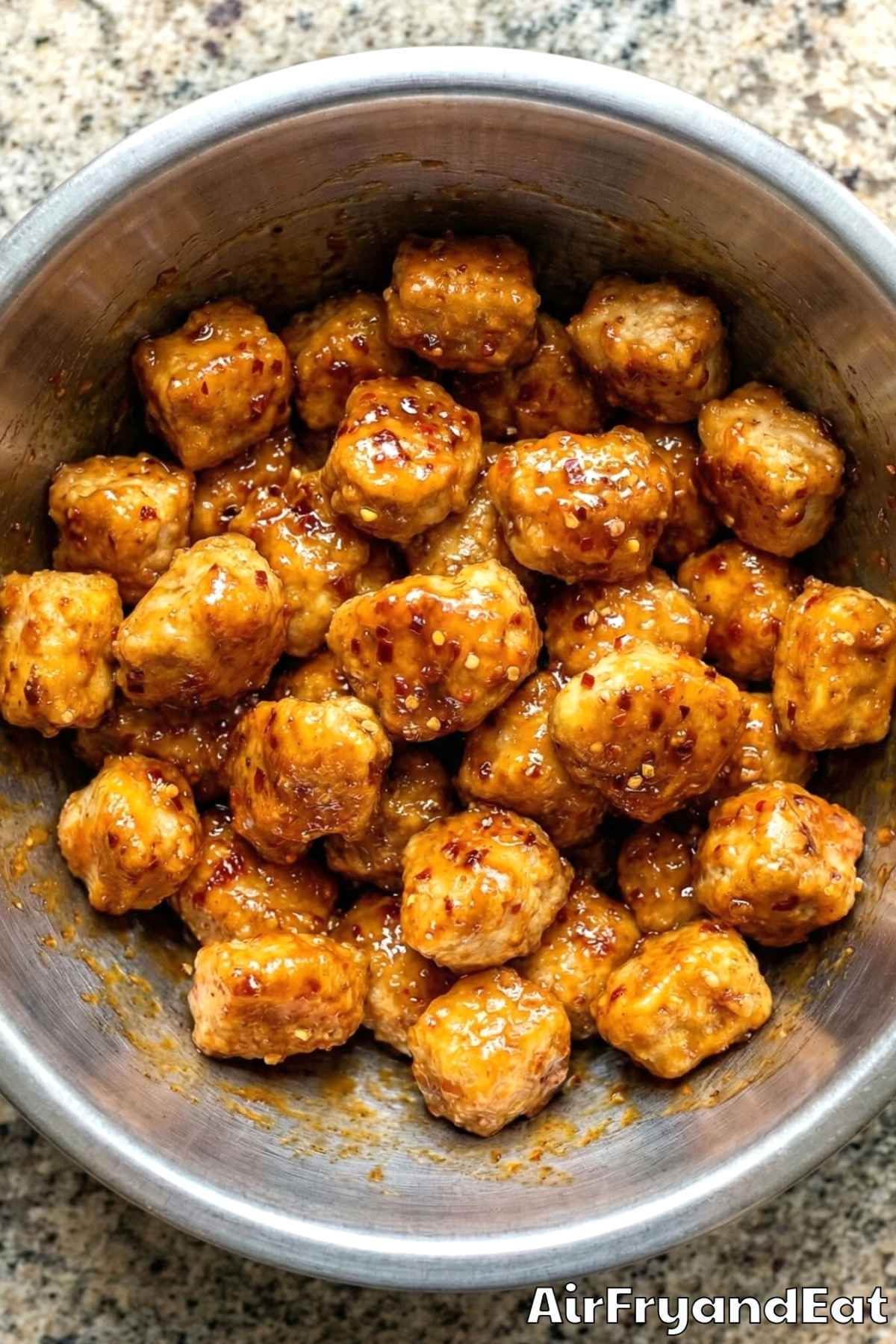 Air Fryer Firecracker Chicken Bites Step 4