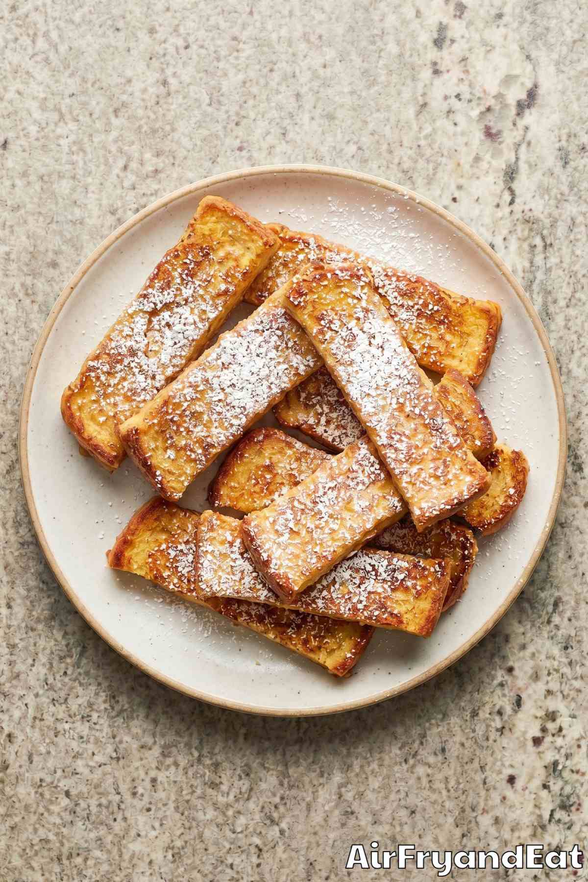 easy air fryer french toast sticks