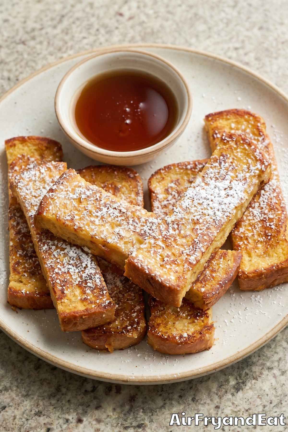 fluffy french toast sticks golden brown