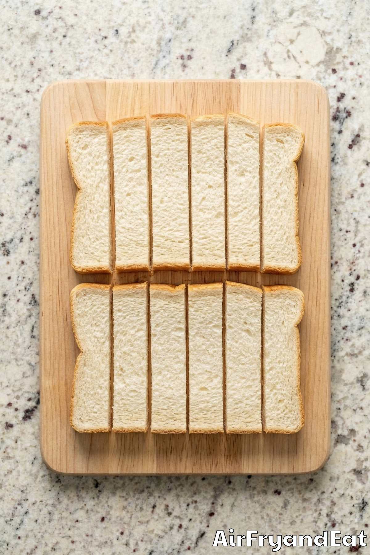 Air Fryer French Toast Sticks Step 1