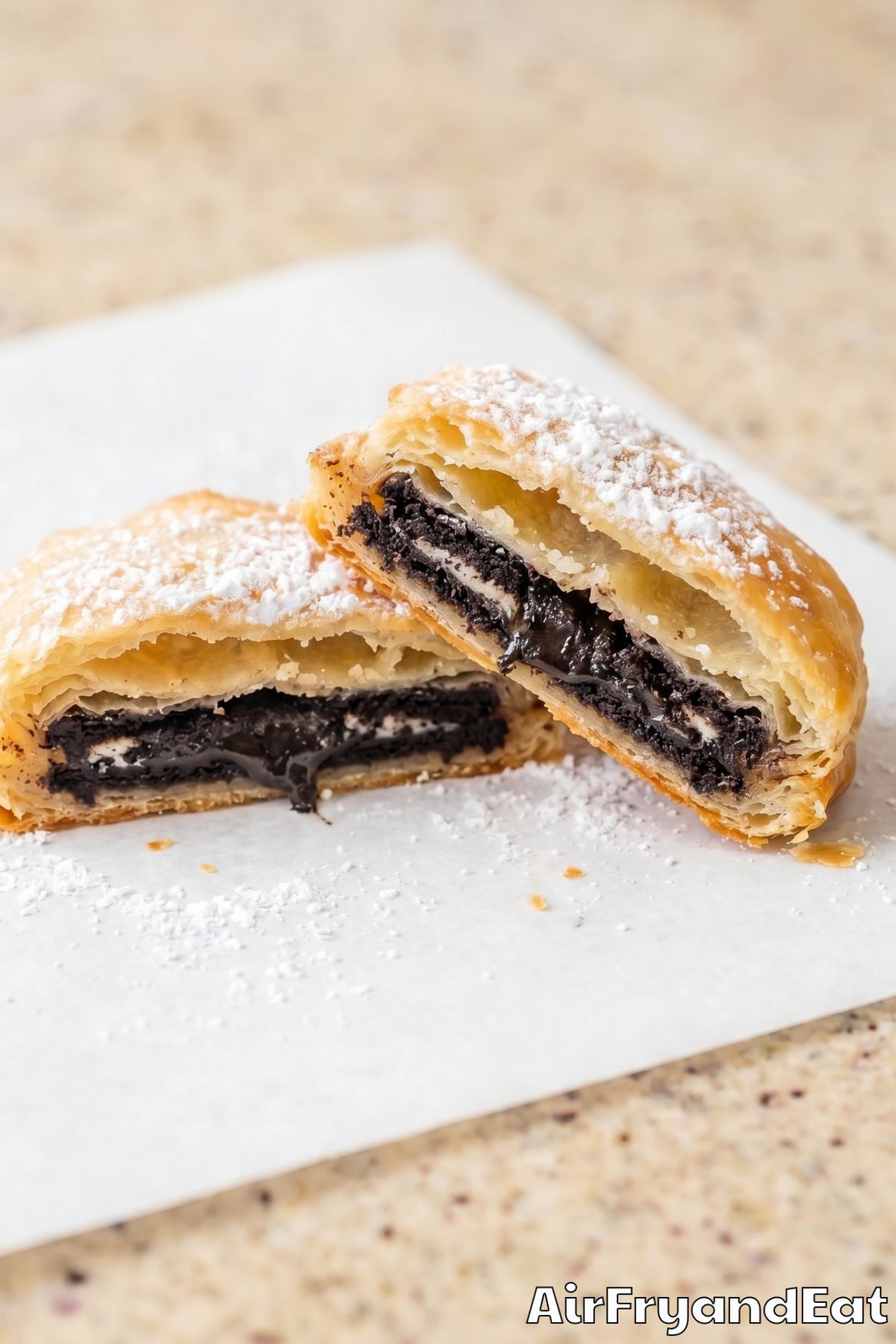 Perfect golden air fryer fried Oreos