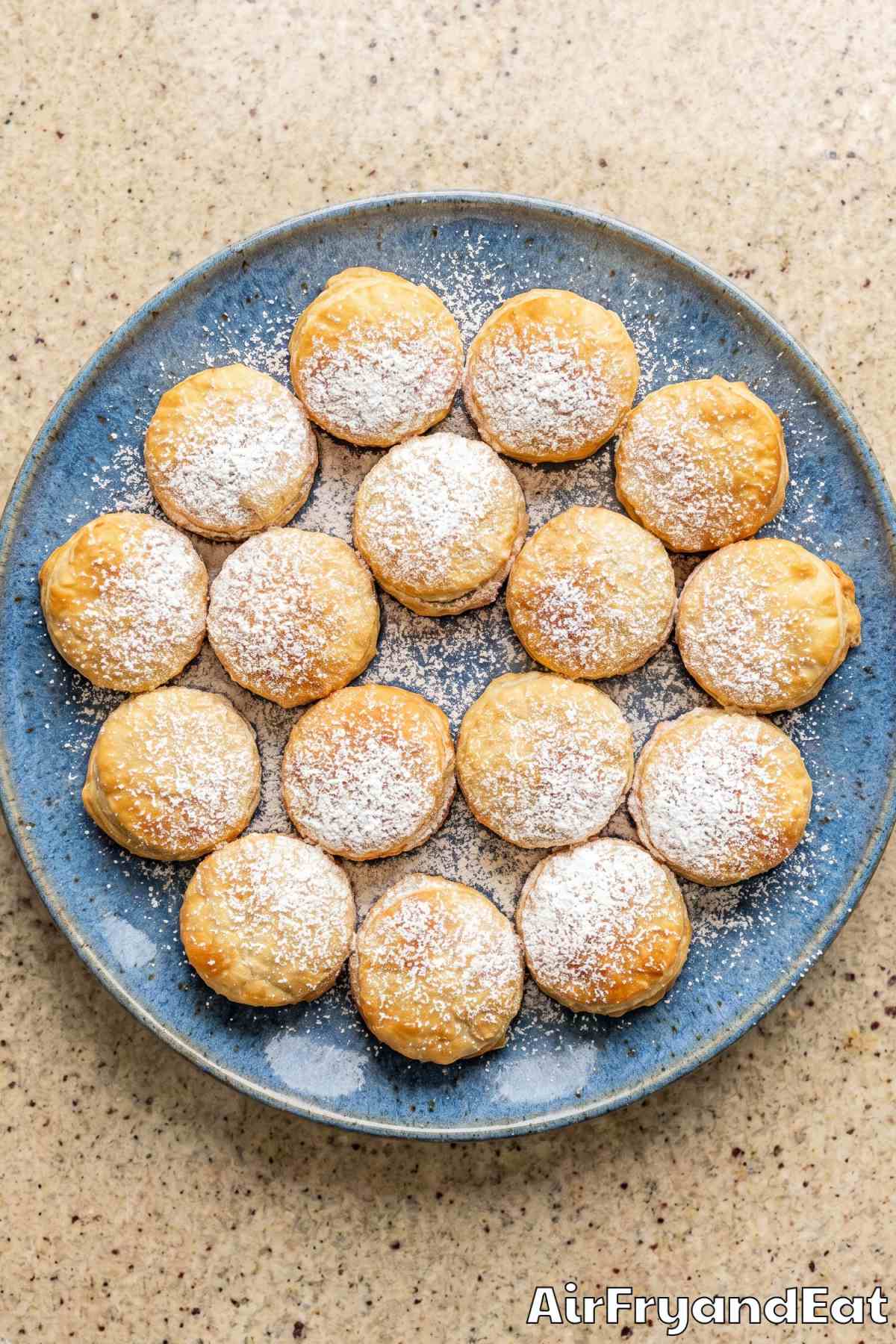 Irresistible air fryer fried Oreos plated
