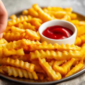 air fryer frozen crinkle fries