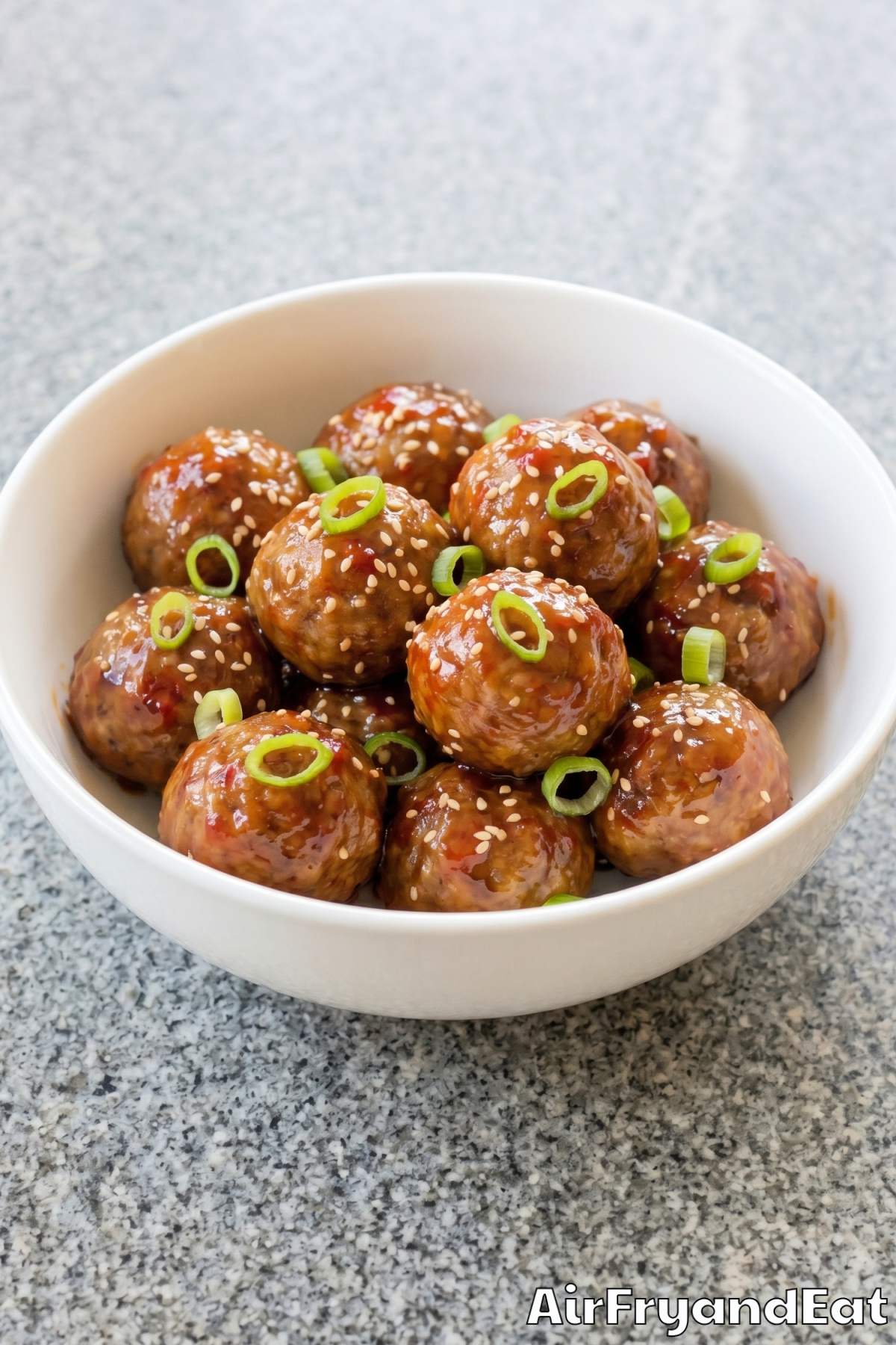 flavorful air fryer frozen meatballs on dish