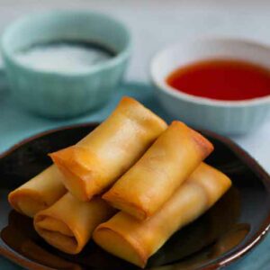 air fryer frozen spring rolls