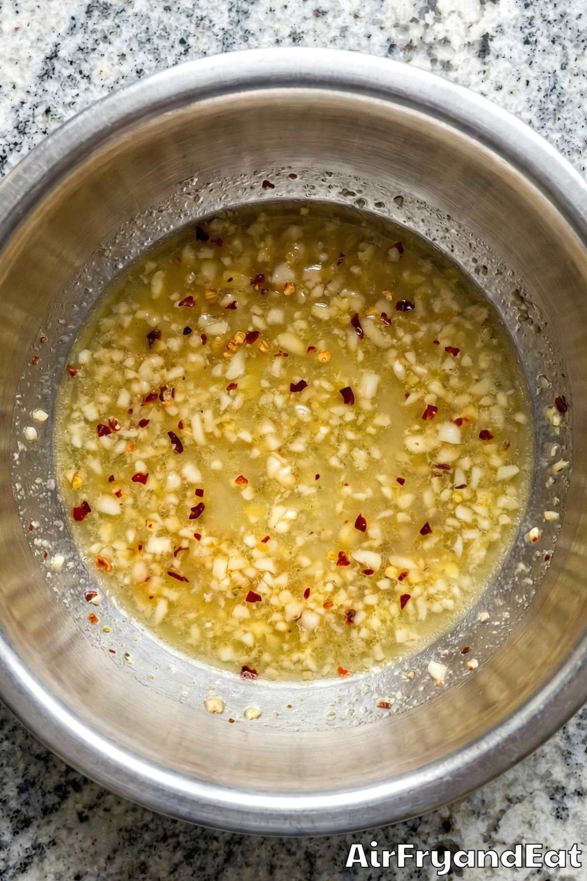 Air Fryer Garlic Butter Shrimp Scampi Step 2