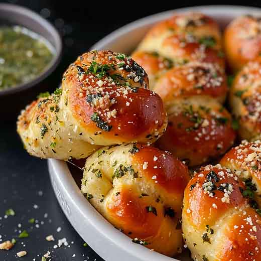 air fryer garlic knots
