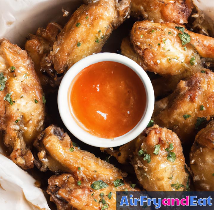 Air Fryer Garlic Parmesan Chicken Wings | AirFryAndEat