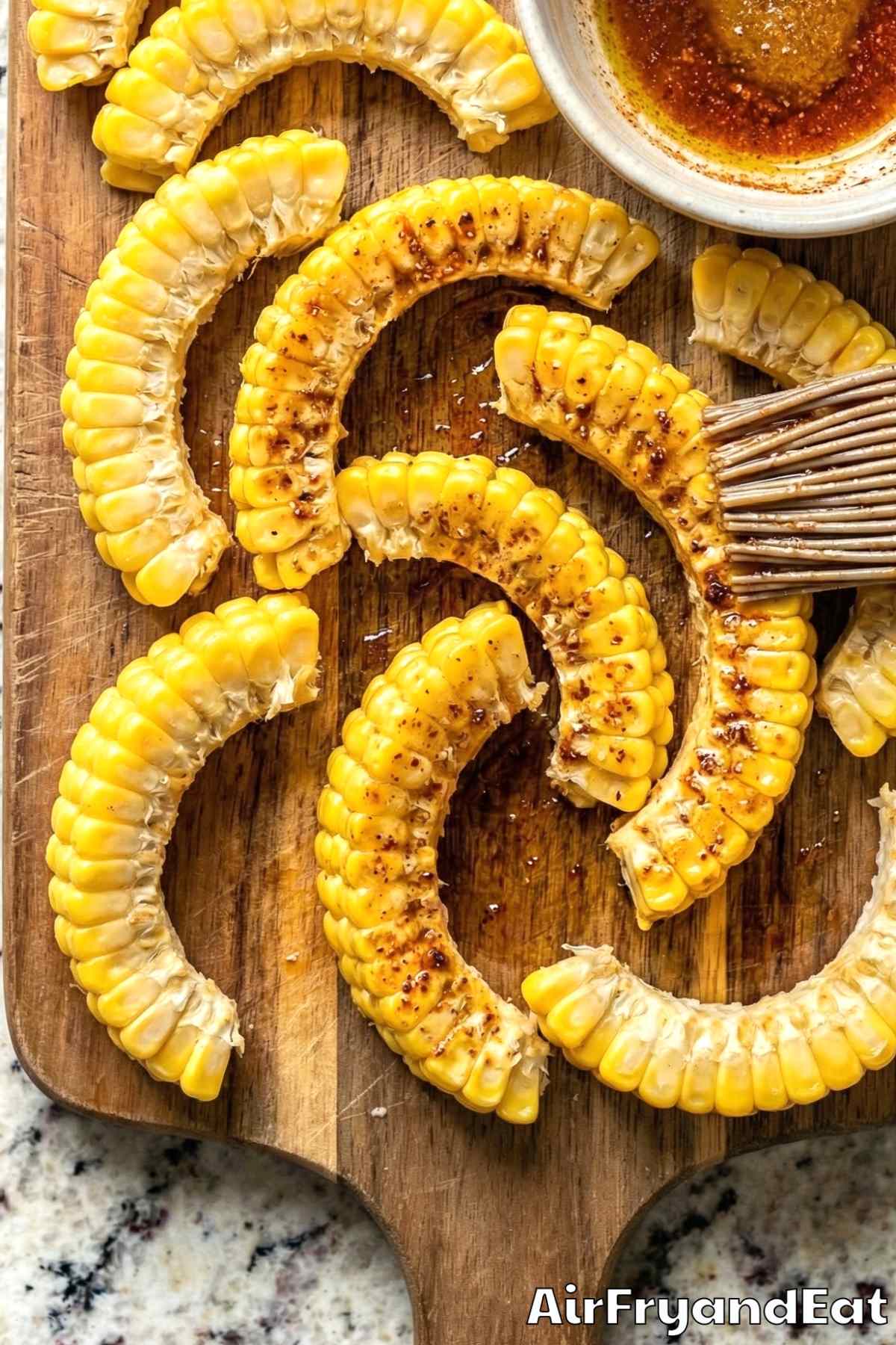 Air Fryer Garlic Parmesan Corn Ribs Step 3