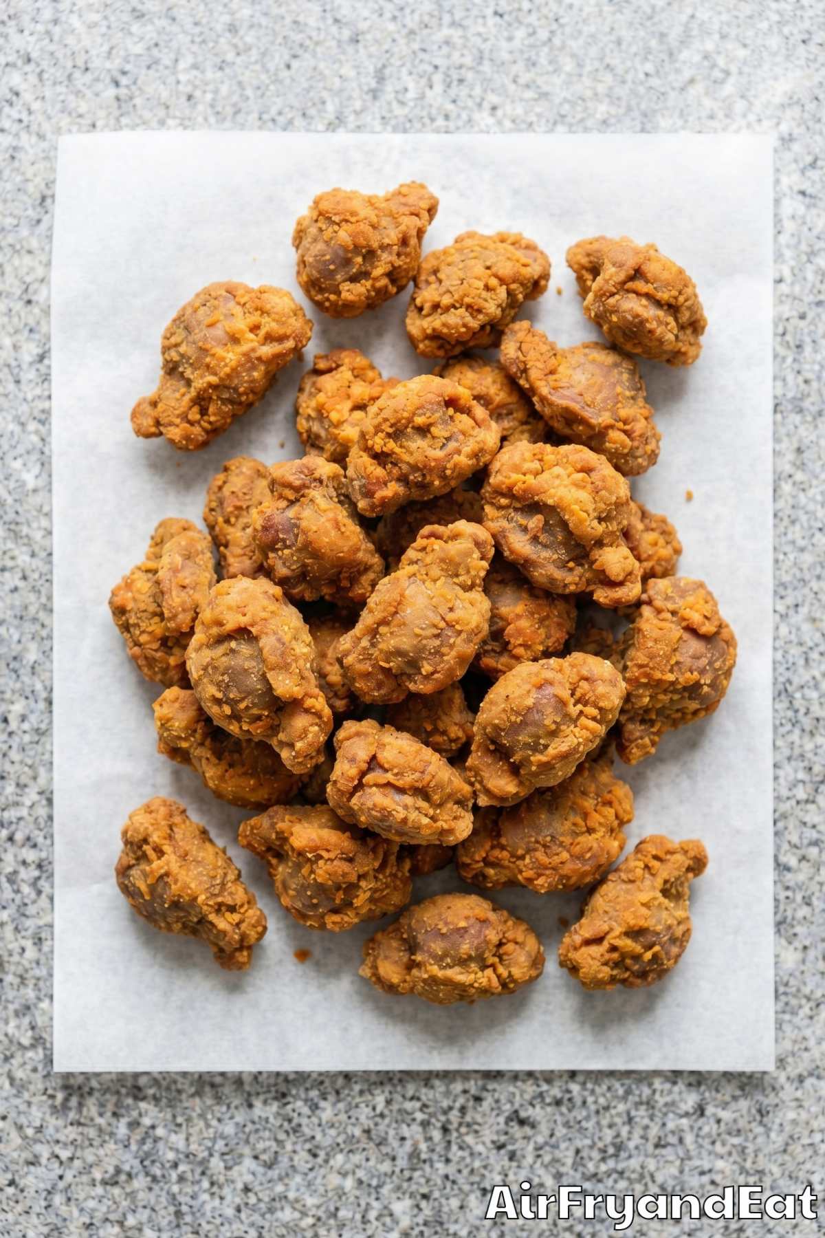 Juicy air fryer gizzards with dipping sauce