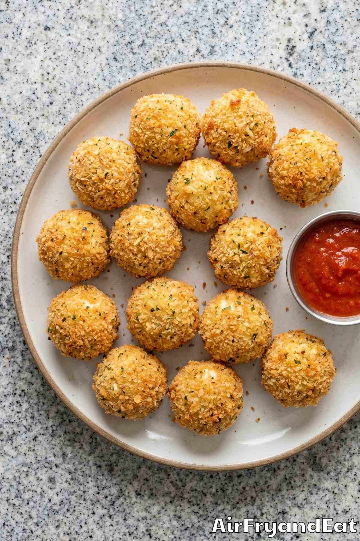 Crispy air fryer goat cheese balls