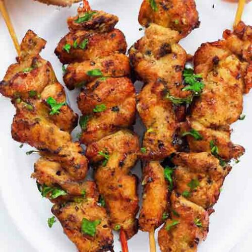 Air Fryer Greek Chicken (Chicken Souvlaki) Tasty! AirFryAndEat