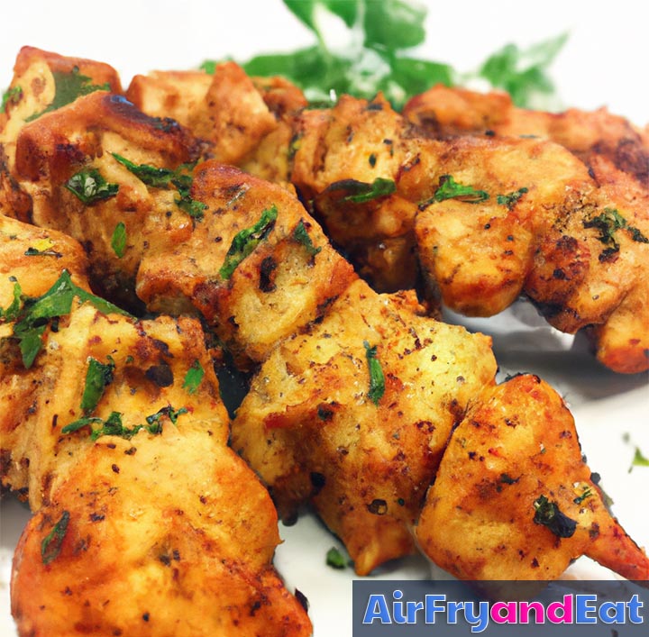 Air Fryer Greek Chicken (Chicken Souvlaki) Tasty! AirFryAndEat