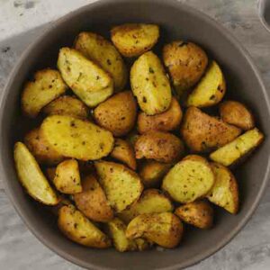 air fryer greek potatoes
