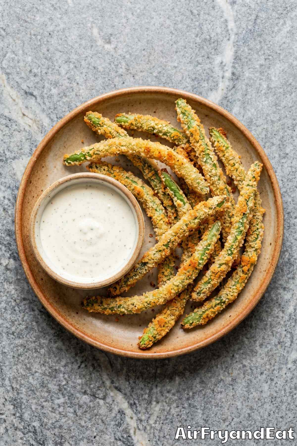 Light air fryer green bean fries