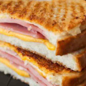 air fryer grilled cheese and ham