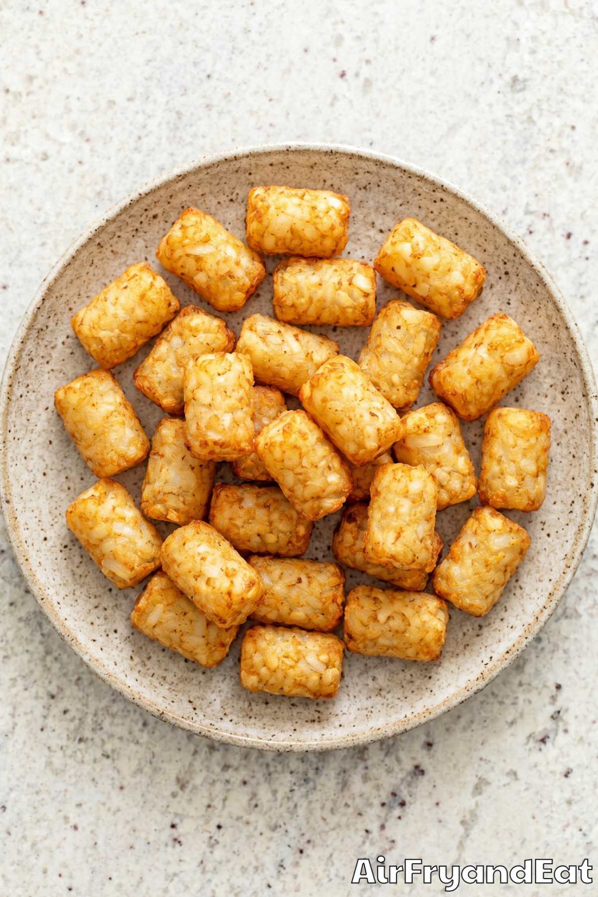 Crunchy air fryer homemade tater tots