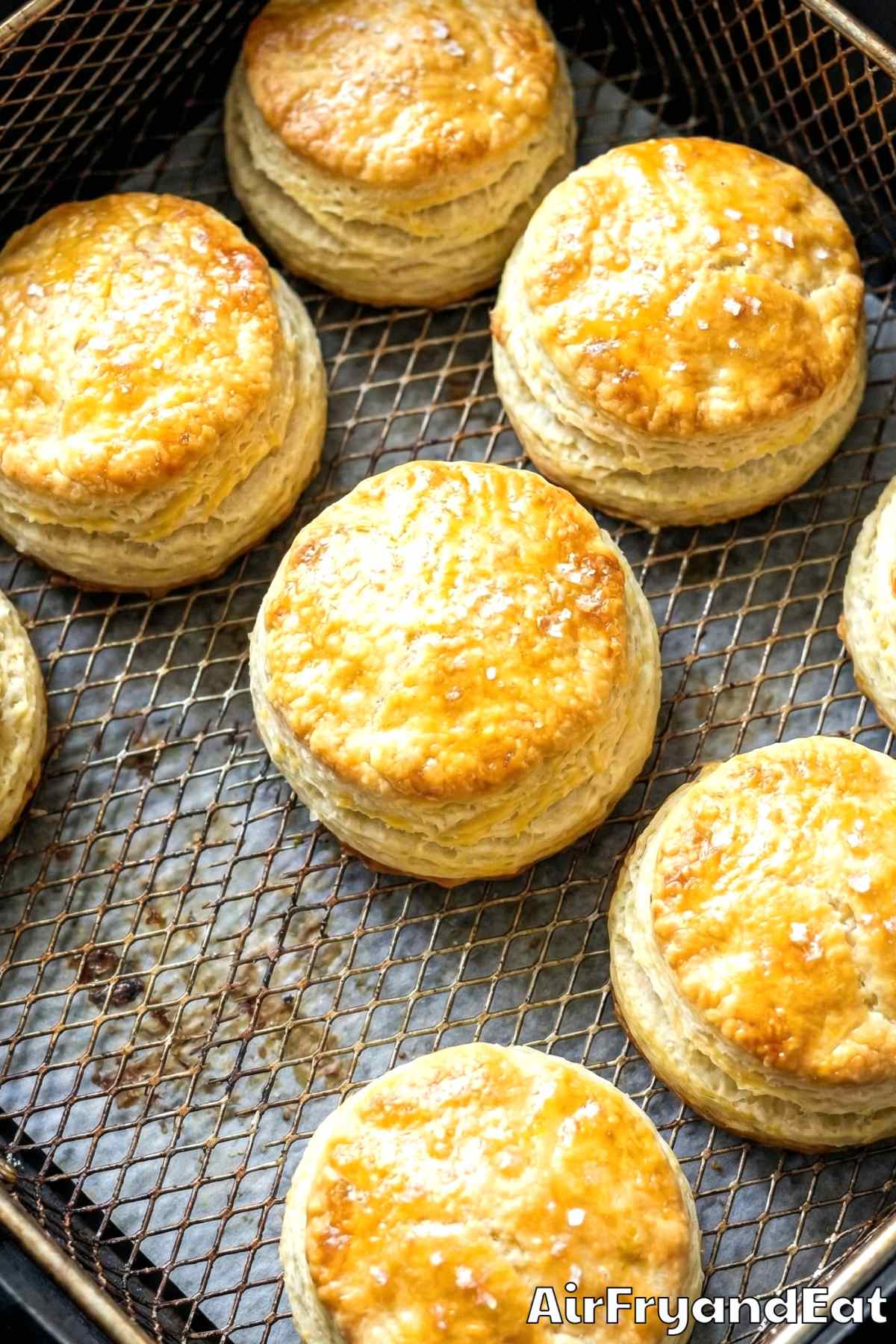 Air Fryer Honey Butter Biscuits Step 5